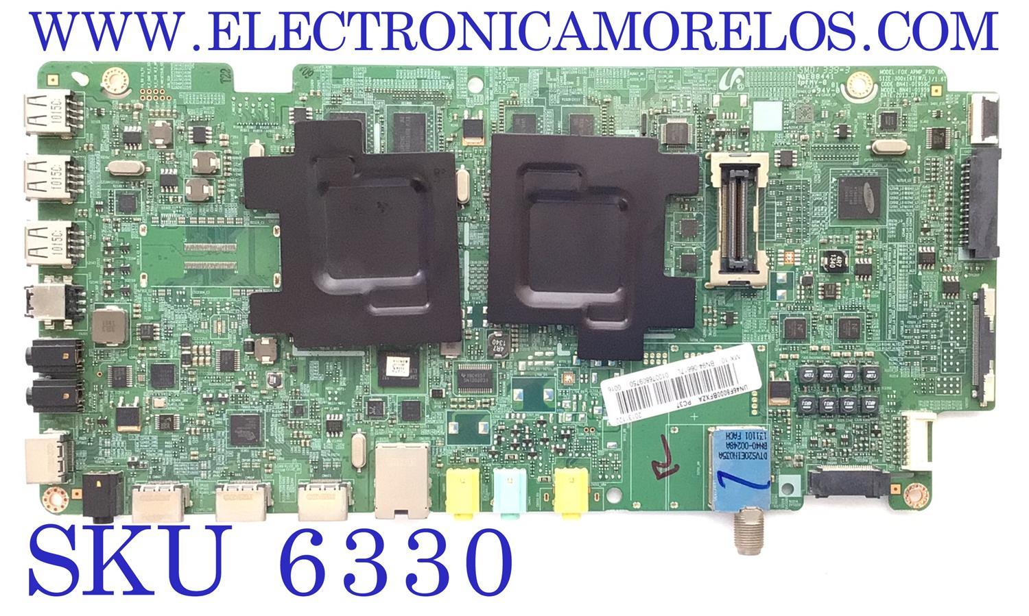 MAIN PARA SMART TV SAMSUNG HD / NUMERO DE PARTE BN94-06617L / BN41-01959C / BN9406617L / 06617L / 010076809750 / MODELO UN46F8000BFXZA TS01